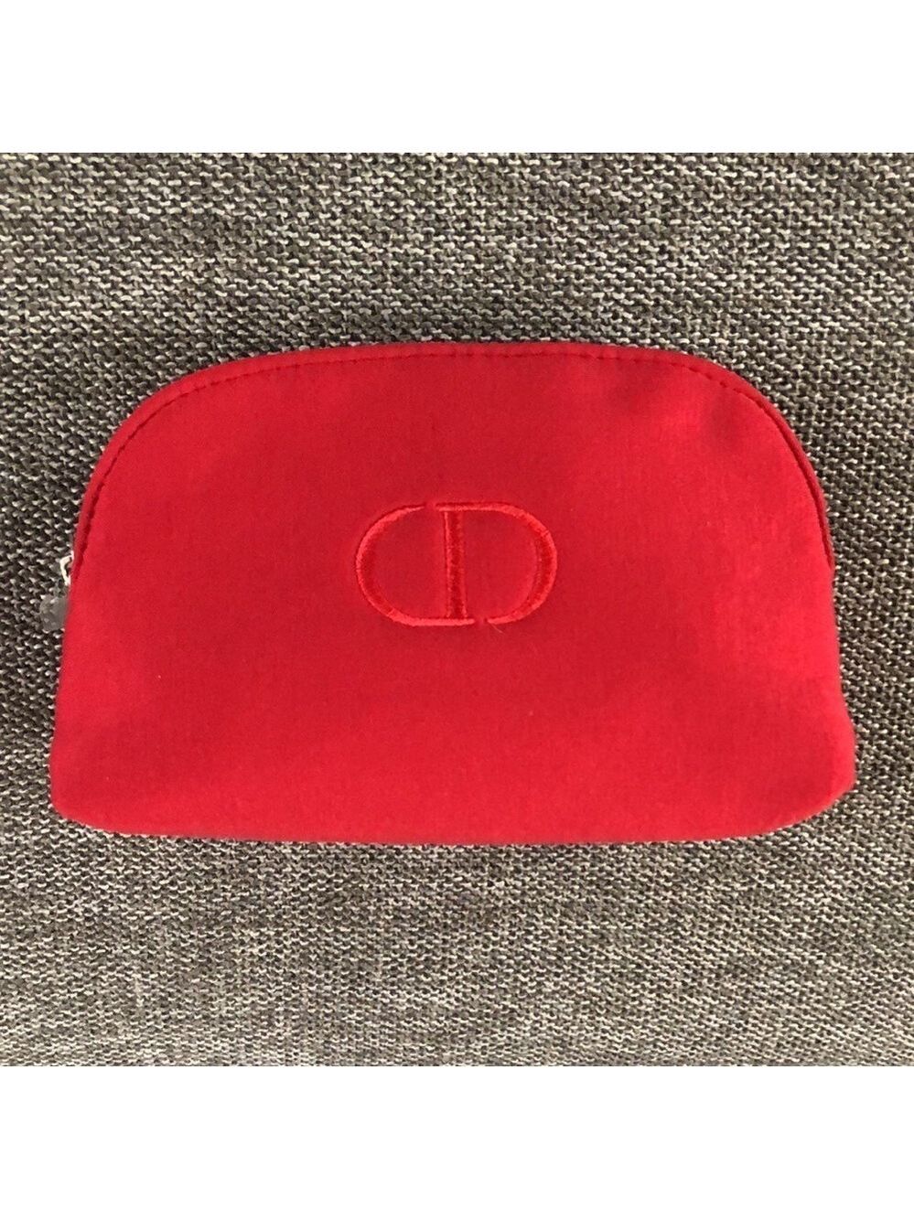 Dior Beauty Makeup Logo Small Luxury Pouch Gift Authentic Red - Picture 6 of 17